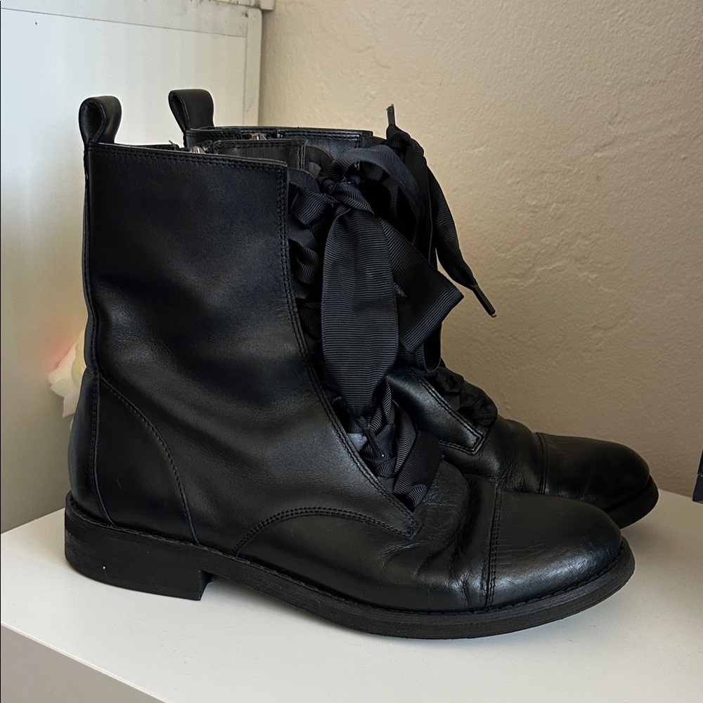BP Black Lace-Up Boots
